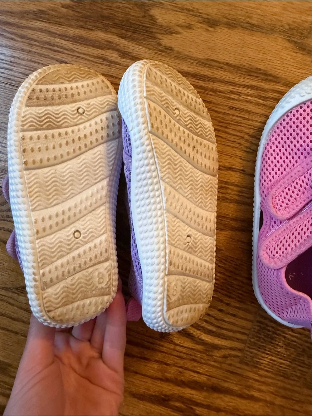 Cat & Jack Kids Slip-On Mesh Water Shoes in Purple and Pink